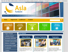 Tablet Screenshot of fundacionasla.com